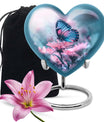 Blue Butterfly Cremation Urns – Pink Floral Urn for Adult Women