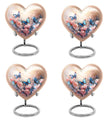  heart shaped butterfly funeral urn for men
