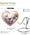  heart shaped butterfly funeral urn for men