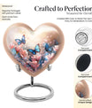  heart shaped butterfly funeral urn for men