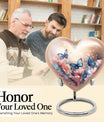  heart shaped butterfly funeral urn for men