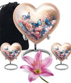  heart shaped butterfly funeral urn for men