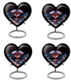 heart-shaped diamond urn