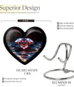 heart-shaped diamond urn