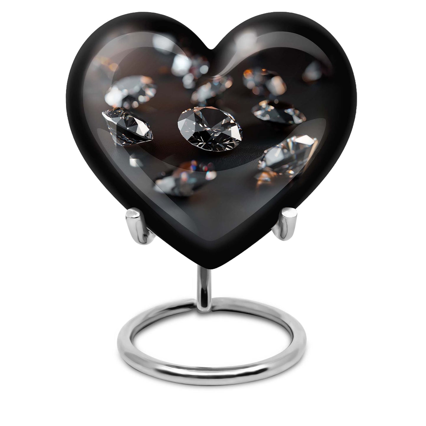 diamond heart urn