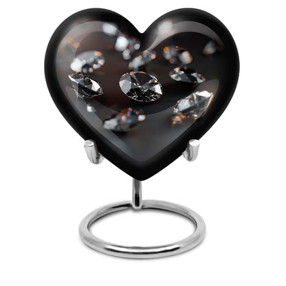 diamond heart urn