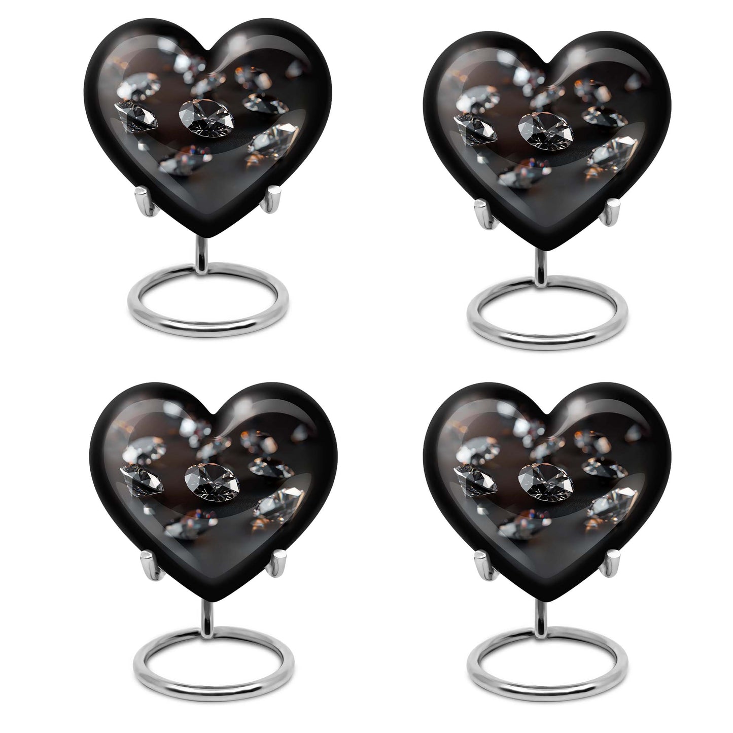 diamond heart urn