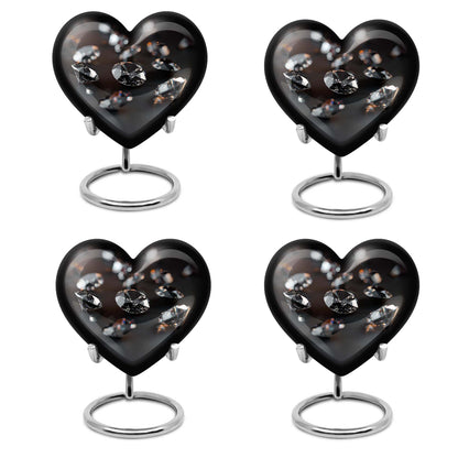 diamond heart urn
