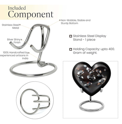 diamond heart urn