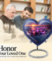 10-inch abstract heart diamond urn for memorial ashes 