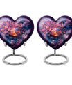 Heart-shaped diamond urn for burial custom,