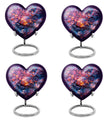 Heart-shaped diamond urn for burial custom,