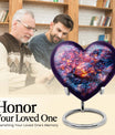 Heart-shaped diamond urn for burial custom,