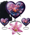 Heart-shaped diamond urn for burial custom,