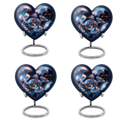 Heart-shaped diamond urn