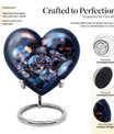 Heart-shaped diamond urn