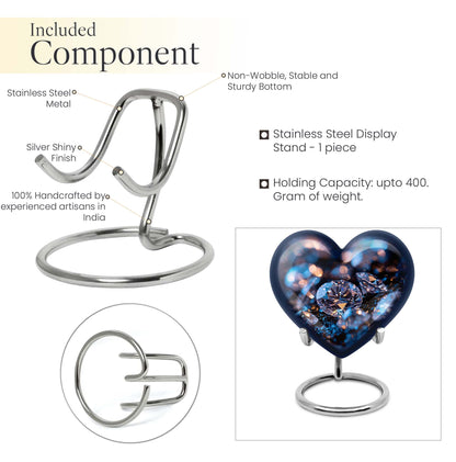 Heart-shaped diamond urn