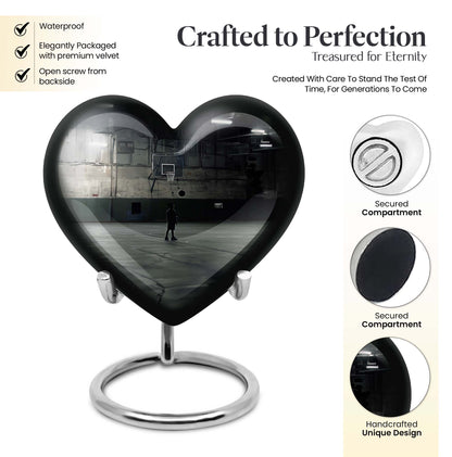 heart shaped basketball Urn