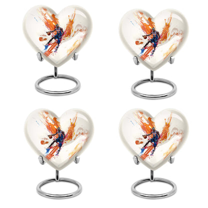 10 Inch heart-shaped basketball urn