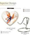 10 Inch heart-shaped basketball urn