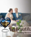 basketball-themed heart-shaped memorial urn for ashes