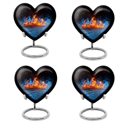  heart-shaped fire urn
