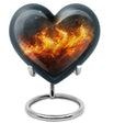 10-inch heart cremation urn, crafted 