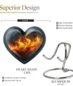 10-inch heart cremation urn, crafted 