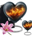 10-inch heart cremation urn, crafted 