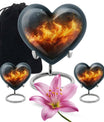 10-inch heart cremation urn, crafted 