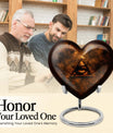 heart-shaped Catholic urn
