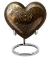 heart-shaped Catholic urn