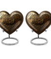 heart-shaped Catholic urn