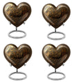 heart-shaped Catholic urn