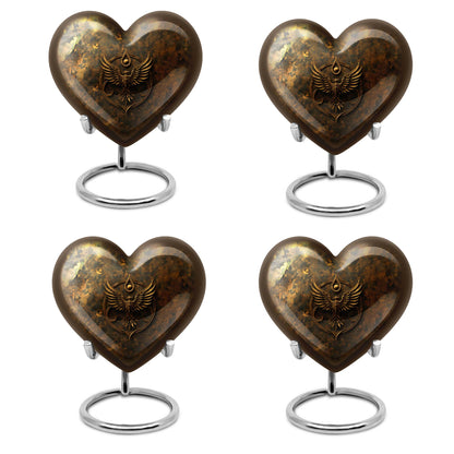 heart-shaped Catholic urn