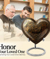 heart-shaped Catholic urn