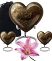 heart-shaped Catholic urn