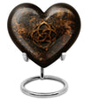 Heart shaped 10 inch Catholic Urn, large funeral