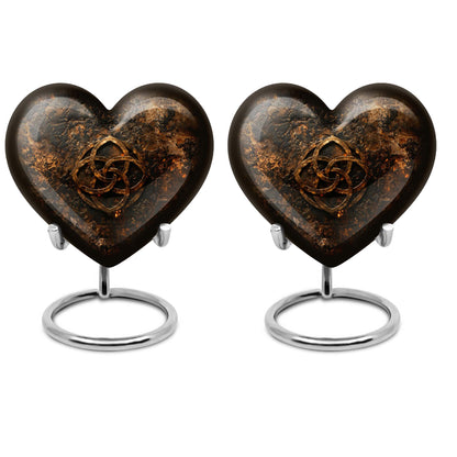 Heart shaped 10 inch Catholic Urn, large funeral