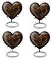Heart shaped 10 inch Catholic Urn, large funeral