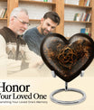 Heart shaped 10 inch Catholic Urn, large funeral