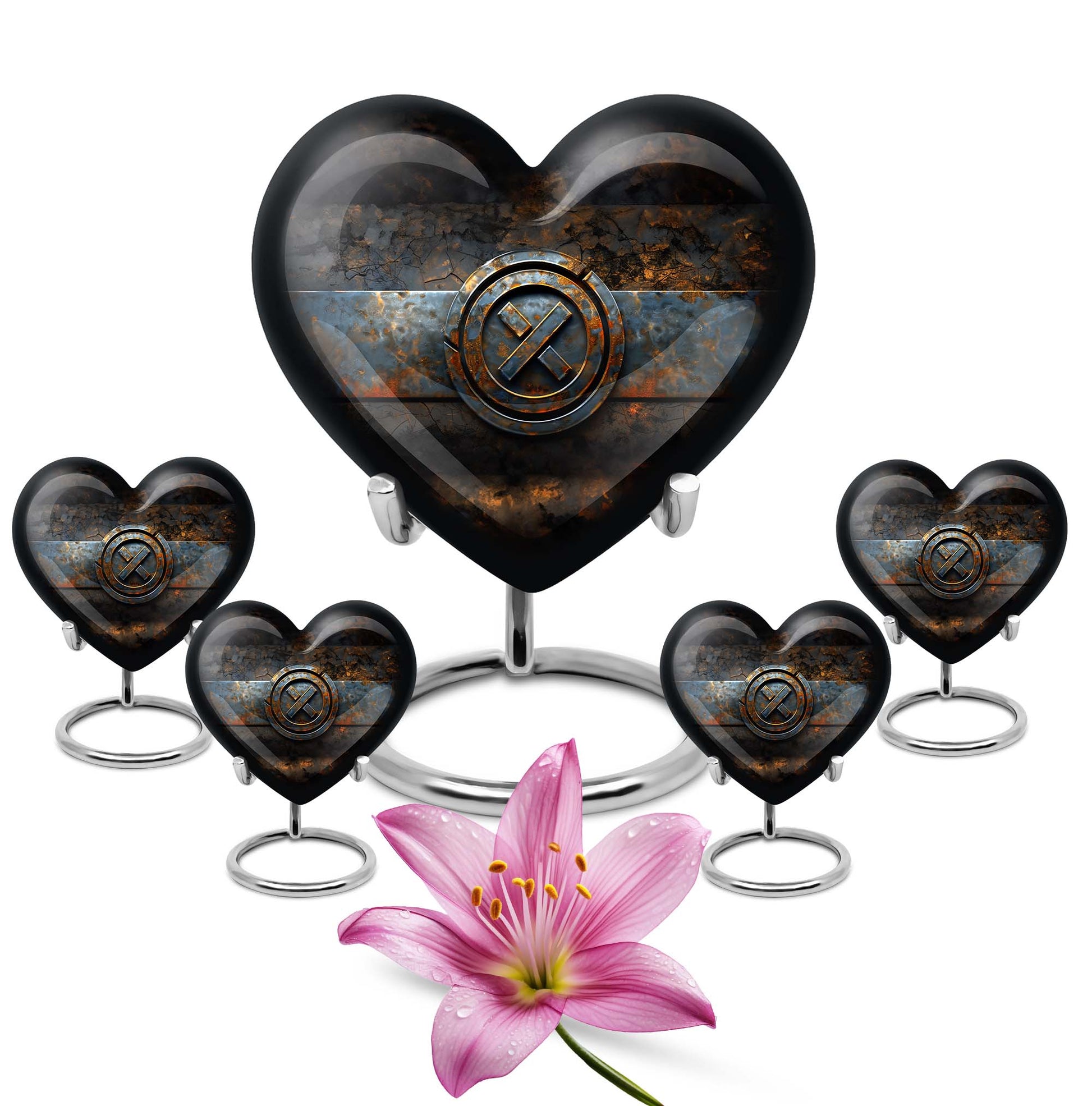 heart urn for adult male ashes