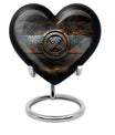 heart urn for adult male ashes