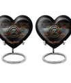 heart urn for adult male ashes