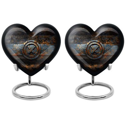 heart urn for adult male ashes