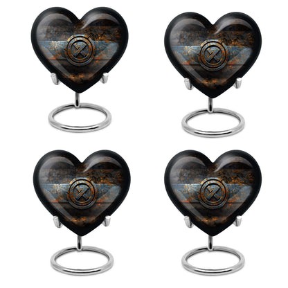 heart urn for adult male ashes
