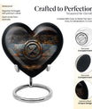 heart urn for adult male ashes