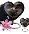 heart urn for adult male ashes