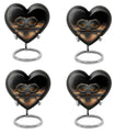 10-inch heart-shaped Catholic cremation urn
