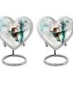 heart shaped humming bird urn for adult human ashes